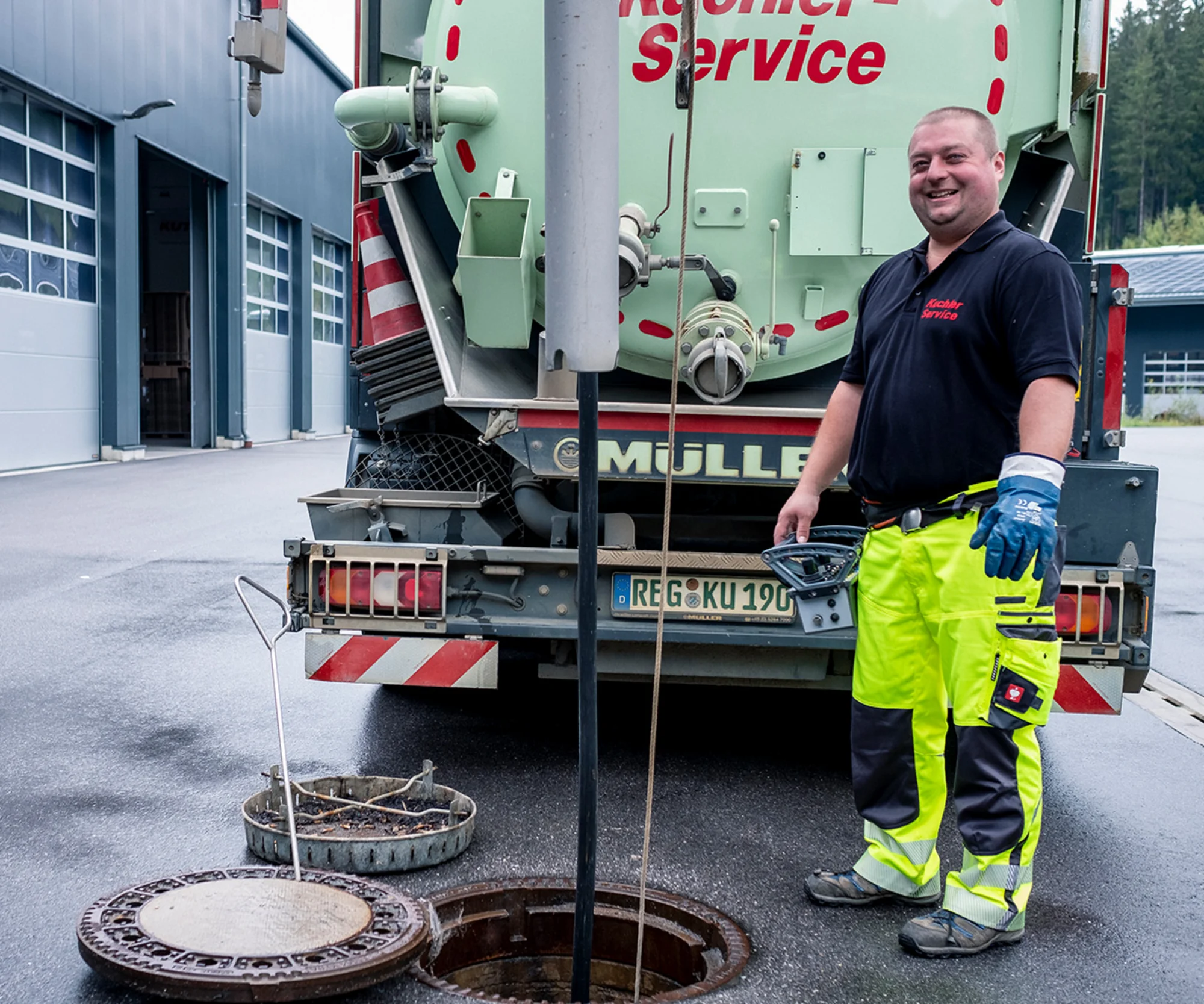 Kanalreinigung von Kanälen und Schächten
